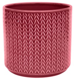 CHEVRON RUBY PLANTER H15CM D15CM £13.99