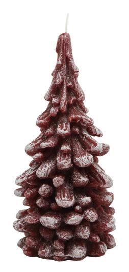 Christmas Tree Candle Bordeaux With Snow &pound;9.99