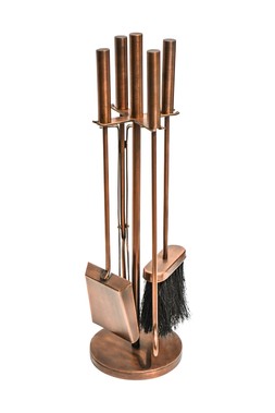 Copper Fireside Companion Set Round &pound;79.99