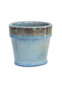 DULCI AQUA REACTIVE GLAZE PLANTER H6CM D7CM