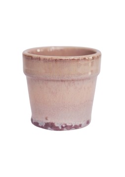 DULCI BLUSH REACTIVE GLAZE PLANTER H6CM D7CM