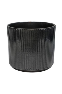 DENVER PLANTER PEWTER H13.5CM D15CM £5.99