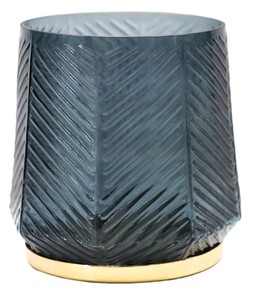Elm Embossed Candle Holder Soft Blue H15cm &pound;26.99, H20cm &pound;39.99
