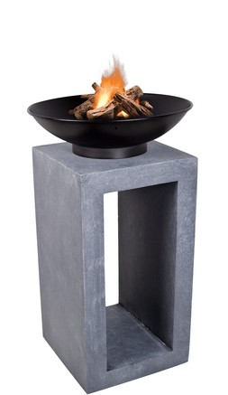 FIREBOWL & SQUARE CONSOLE CEMENT H68.5CM W39CM &pound;179.99