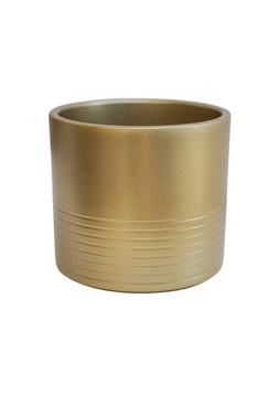 GLAZED POINSETTIA PLANTER PEARL GOLD £5.99