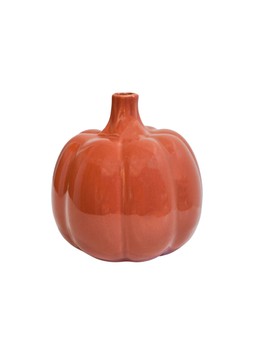 GLAZED PUMPKIN BUD VASE £12.99