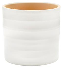 HADLEIGH MATTE PURE WHITE PLANTER H17.5CM D20CM &pound;19.99