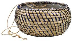 Hanging Seagrass Navy Planter 16cm &pound;15.99, 18cm &pound;19.99