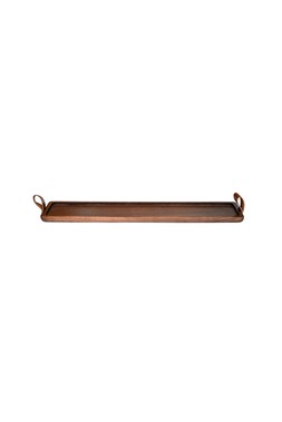 HARVEY WALNUT WOODEN CANDLE TRAY £39.99