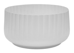 HUDSON WHITE CORRUGATED BOWL PLANTER H15CM D30CM &pound;39.99