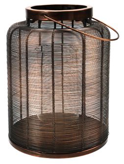 HAMPTON COPPER WOVEN METAL LANTERN