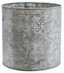 Indoor Christmas Tree Bucket With Star In Galvanised Steel &pound;39.99