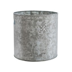 INDOOR PLANTER WITH STAR IN GALVANISED STEEL H28CM W28CM £39.99