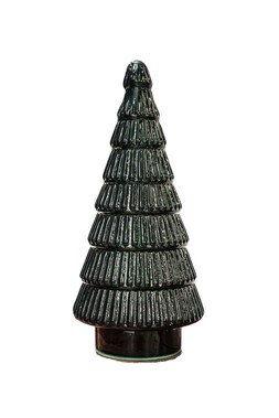 JUNIPER EVERGREEN GLASS TREE H31CM £29.99