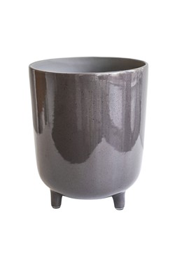 Lecce Grey Speckled Planter H19cm D16cm &pound;29.99