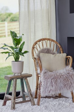 Lecce White Speckled Planter H19cm D16cm &pound;29.99
