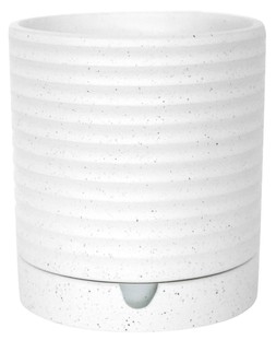Luna Stoneware Planter & Saucer White H15cm D14cm &pound;15.99, H17cm D15cm &pound;19.99, H17cm D15cm &pound;27.99