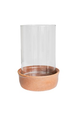 MAYA CERAMIC AMBER REACTIVE GLAZE LANTERN £39.99
