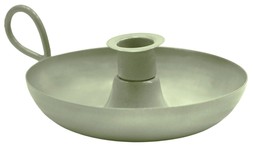 METAL CANDLE HOLDER SAGE GREEN £9.99