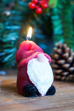 Mini Gnome Ruby And Noir Assorted Candles, 12 Pack &pound;6.99 2