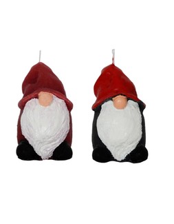 Mini Gnome Ruby And Noir Assorted Candles, 12 Pack &pound;6.99