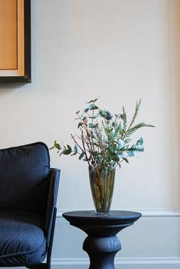 Mocha Rippled Glass Vase H25Cm W14.5Cm &pound;29.99