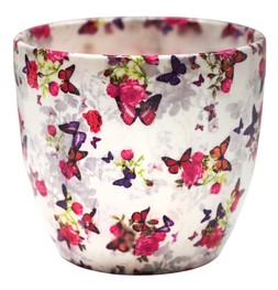 MONZA PINK BUTTERFLY PLANTER H17CM D17CM &pound;15.99