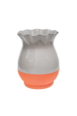 Moreton Olive Scalloped Vase H23cm &pound;34.99, H30cm &pound;49.99