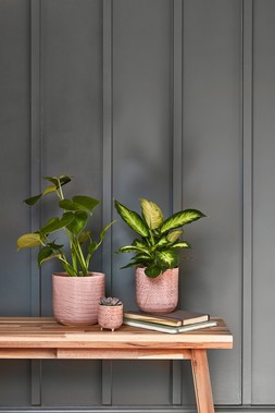Morganite Reactive Glaze Planter H13cm D13cm &pound;12.99