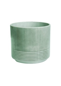 MUNICH GREEN GLOSS PLANTER H11CM D12.5CM £4.99 -£19.99
