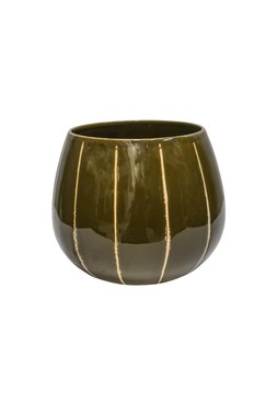 Nova Wax Relief Green Planter H18cm D23cm &pound;29.99