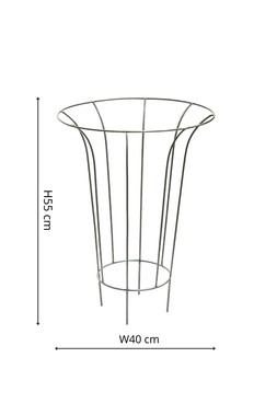 OUTDOOR FLUTED CLIMBER H55CM W40CM