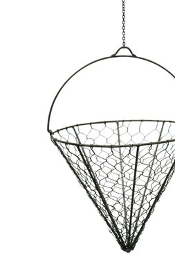 OUTDOOR HANGING WIRED NETTED CONE H40CM D30CM