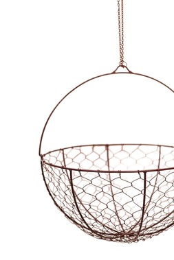 OUTDOOR HANGING WIRED NETTED BASKET H40CM D40CM