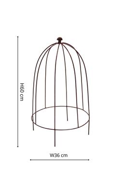 OUTDOOR PLANT SUPPORT BRONZE H60CM W36CM