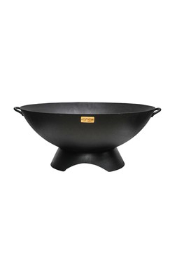 OUTDOOR ARTISAN FIRE PIT IN BLACK IRON H31CM W71CM &pound;299.99 (AFBB72)