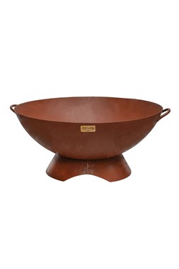 OUTDOOR ARTISAN FIRE PIT IN RUST H31CM W71CM &pound;299.99 (AFBR72)