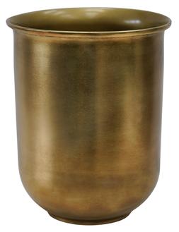 OUTDOOR HAMPTON ANTIQUE BRASS METAL PLANTER H28CM W27.5CM &pound;54.99