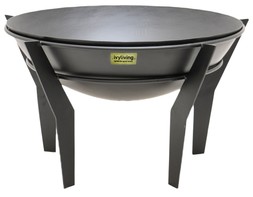 OUTDOOR METAL KENDAL FIRE PIT ON STAND IN BLACK &pound;399.99