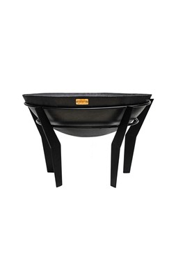OUTDOOR METAL KENDAL FIRE PIT ON STAND IN BLACK H44.5CM W77CM &pound;399.99 (OMKFSB77)