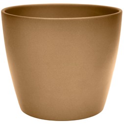 Poinsettia Planter Brushed Gold H17cm D20cm £13.99