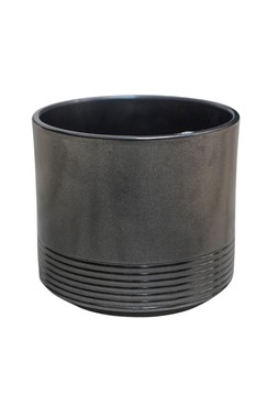 Poinsettia Planter Pewter H13.5cm D14cm &pound;5.99