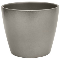 Poinsettia Planter Silver H13cm D14.5cm £5.99
