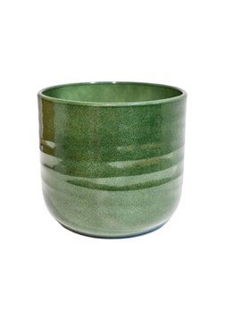 Poinsettia Ripple Green Planter H12.5cm D15cm £6.99