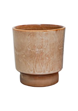 PORCHINI CHESTNUT REACTIVE GLAZE PLANTER H15CM D14CM £14.99