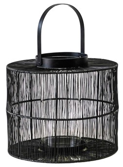 PORTOFINO WIREWORK LANTERN WITH GLASS INSERT &pound;49.99