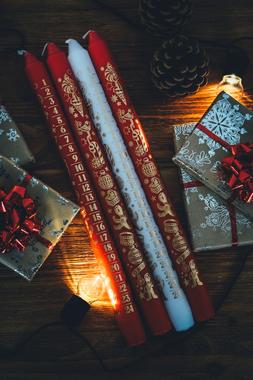 Red Advent Candle &pound;3.99