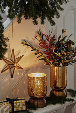 Regency Metallic Tiered Vase Gold H23.5Cm D15Cm &pound;39.99, Regency Metallic Tiered Vase Gold H27.5Cm D15Cm &pound;44.99
