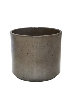 Remi Mocha Reactive Glaze Cylinder H14cm D14cm &pound;9.99