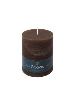 RUSTIC UNSCENTED PILLAR CANDLE 80:110 DARK BROWN £9.99
